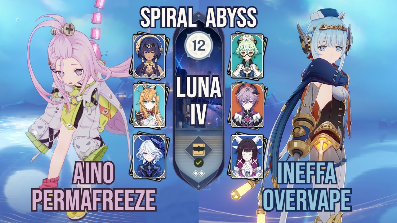 Aino Permafreeze x Ineffa Overvape | Spiral Abyss 6.3 / Luna IV | Genshin Impact