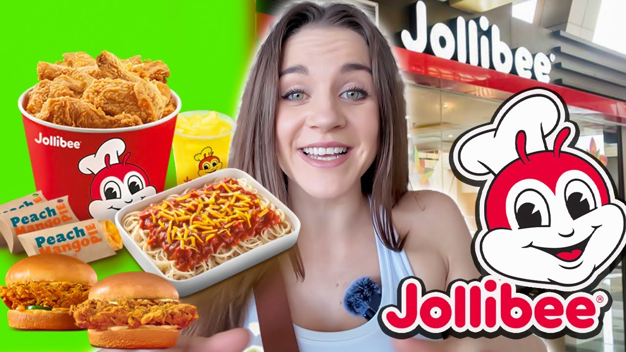 FIRST TIME trying JOLLIBEE in the PHILIPPINES!!
