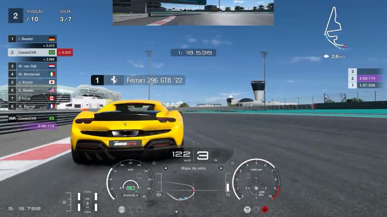 GRAN TURISMO 7 PS5 - Ferrari 296 GTB - Yas Marina Circuit