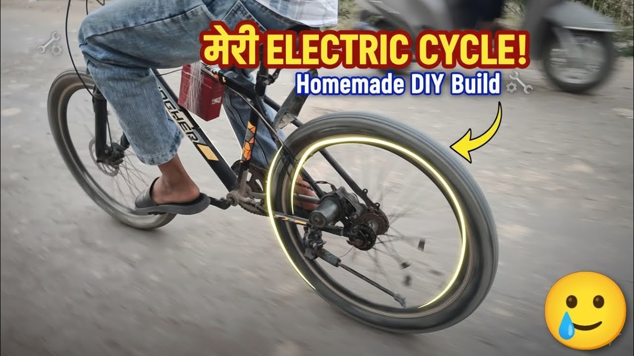 खुद बनाई ELECTRIC CYCLE! (Hazaar Rupee Budget Build) #bigexperiment00