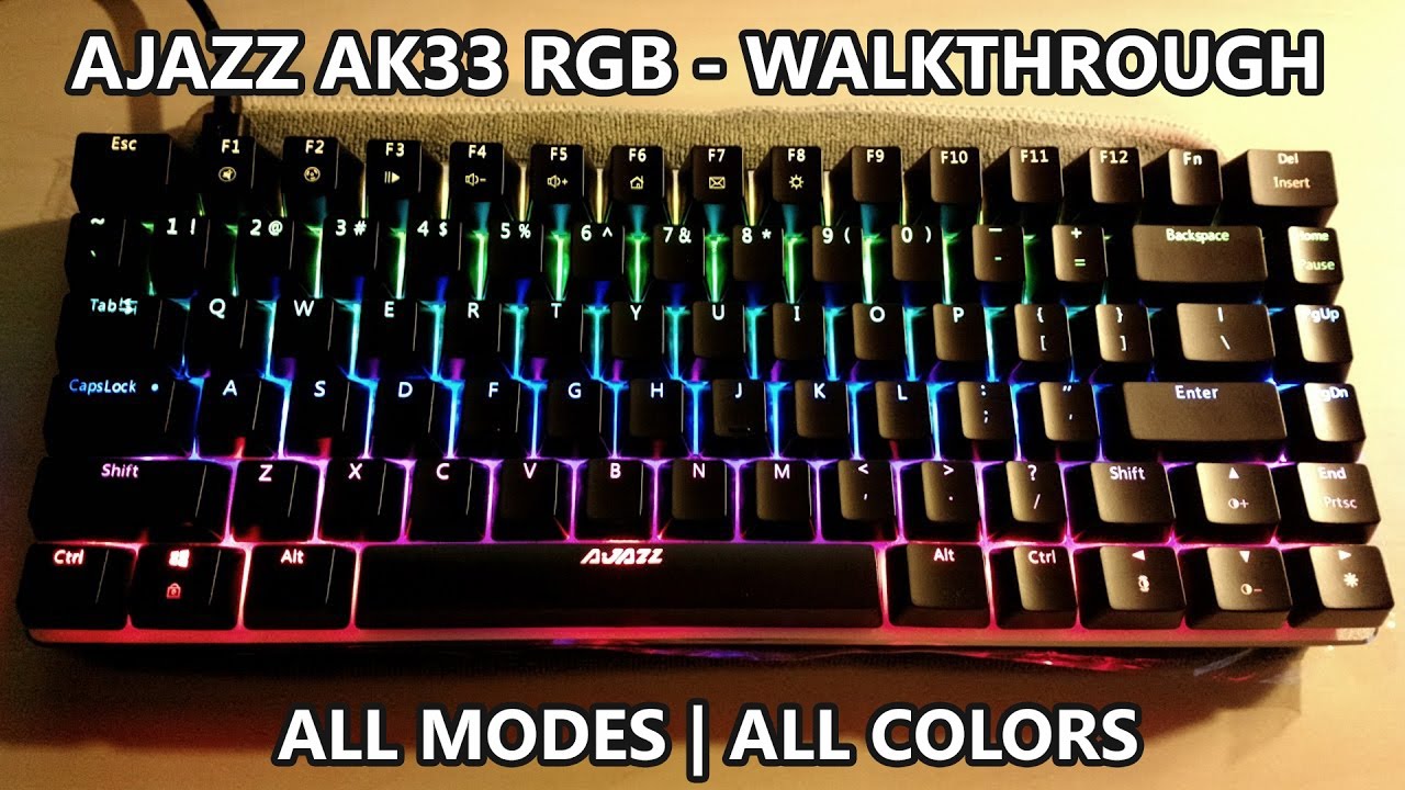 AJAZZ AK33 RGB | The Complete Mode Walkthrough - All Modes, All Colors