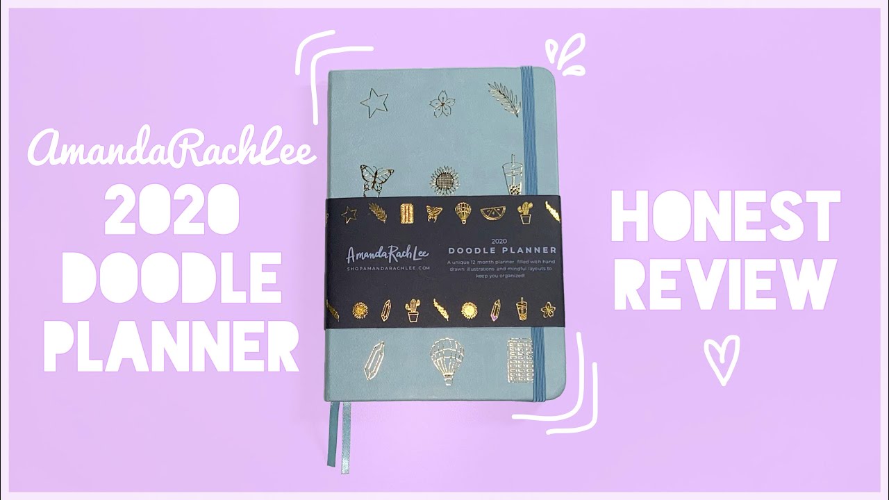 AmandaRachLee 2020 Doodle Planner SUPER Honest Review + Flip Through