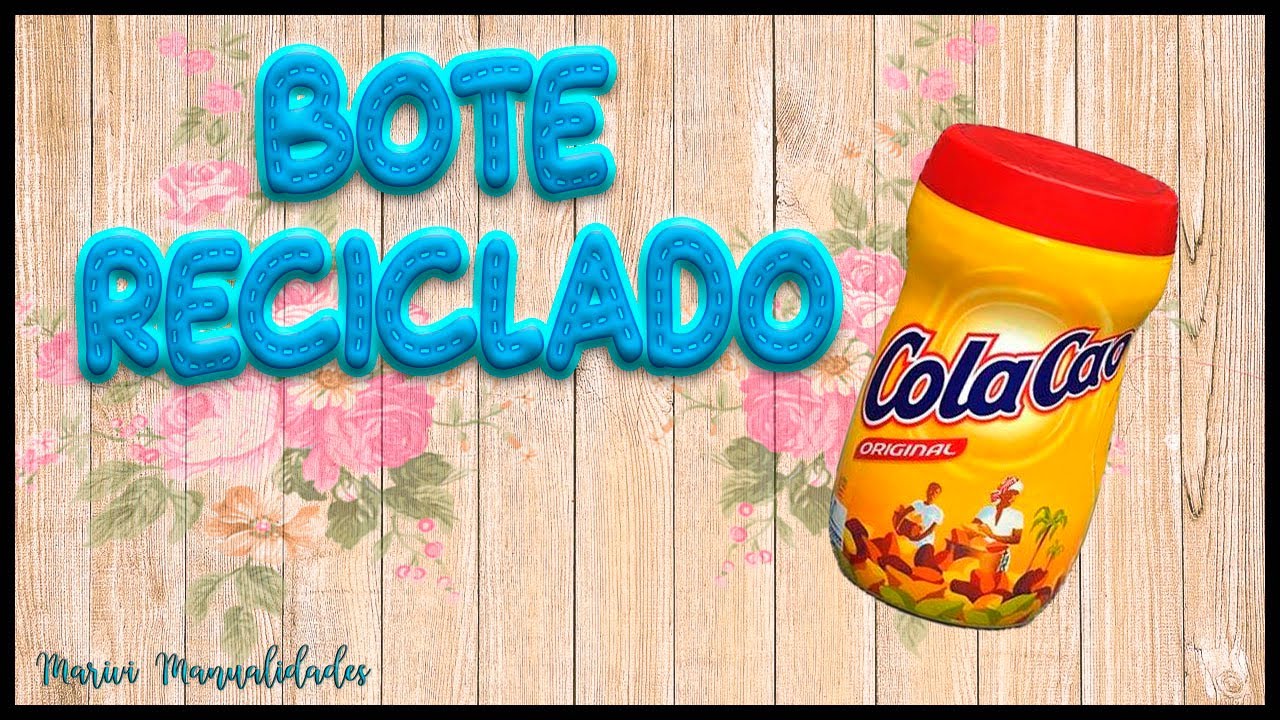 Bote de plastico reciclado con decoupage y cromados 🎀DIY manualidades