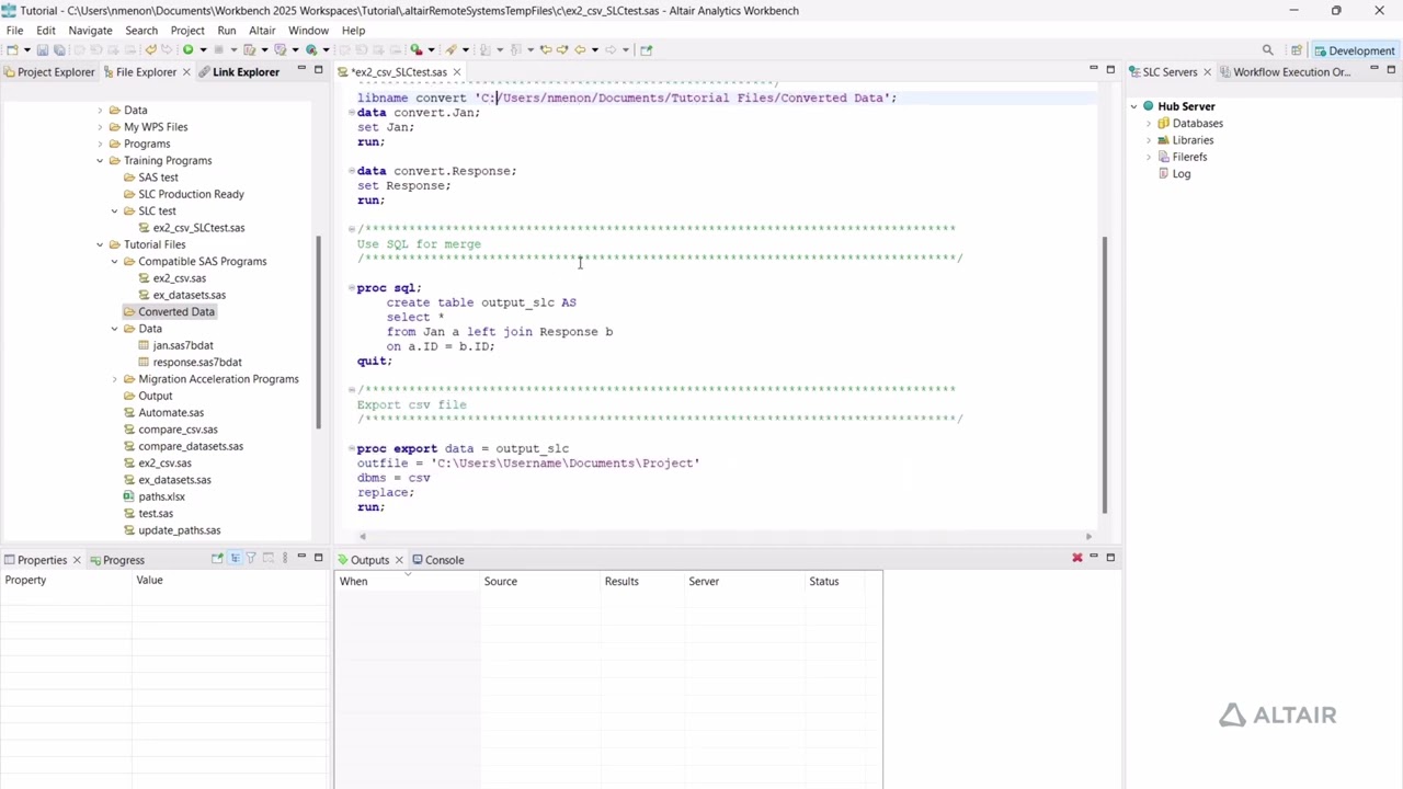 Prepare SAS Language Programs to Run on Altair SLC Part 2