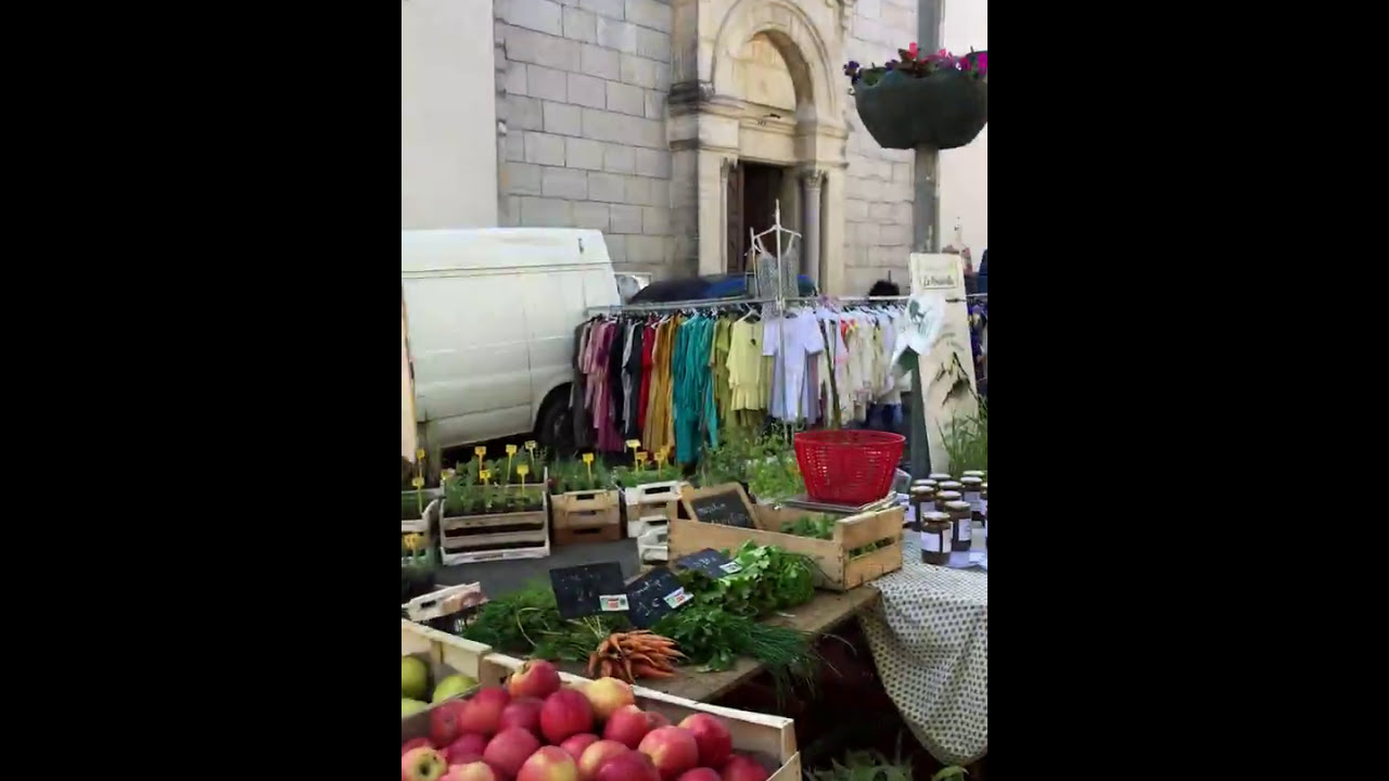 Market Day in St Hippolyte-du-Fort in France