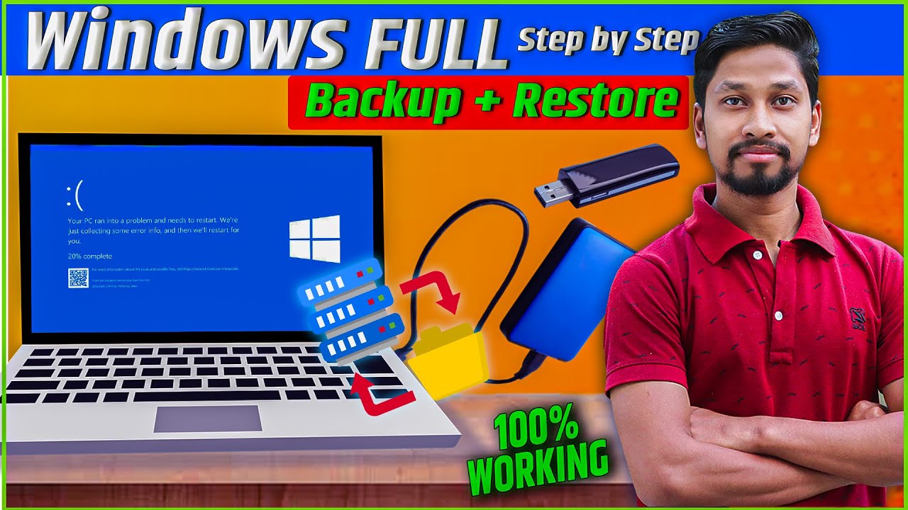 How to Create a Windows Backup and Restore Your System🚀Step-by-Step Guide 👍 | Windows Recovery 2024