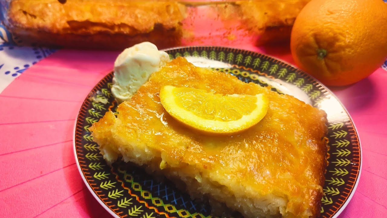 Η πιο νόστιμη και εύκολη πορτοκαλόπιτα!!   The most delicious and easy orange pie!!