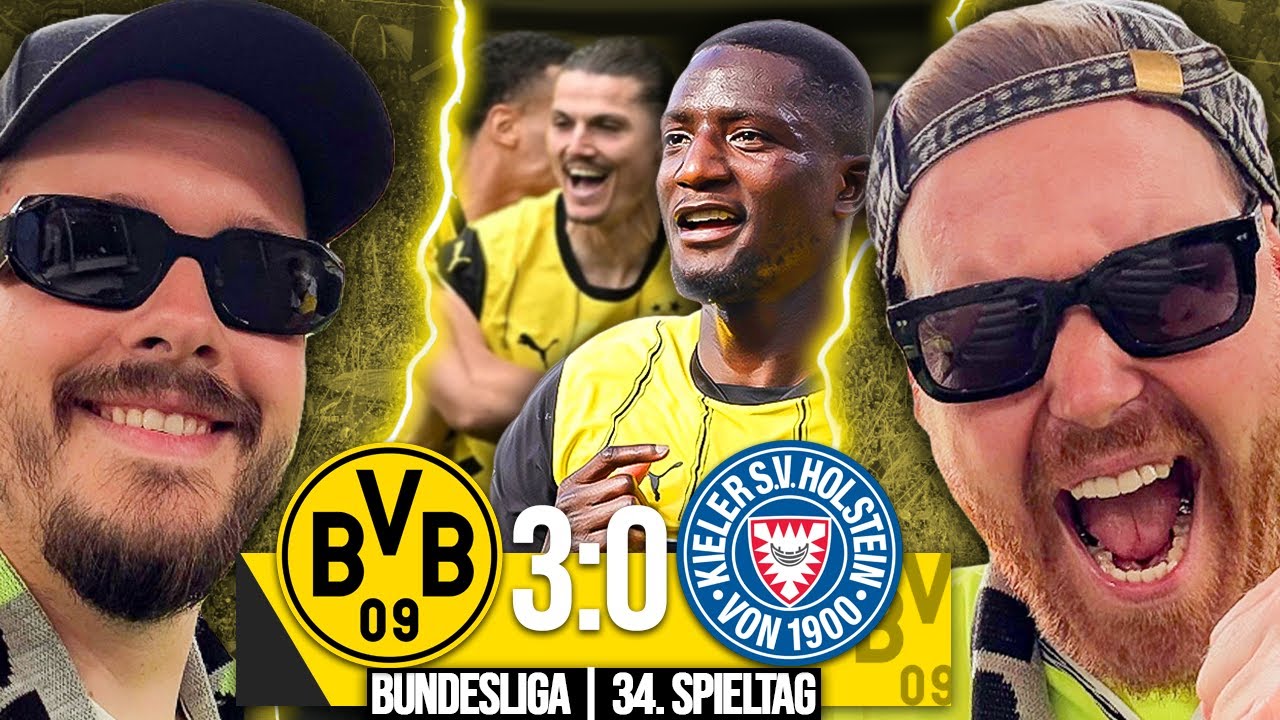 ERSTE RUNDE KRANKENSCHEIN….! JAAAAA! 🤩 | Borussia Dortmund vs. Holstein Kiel (3-0) | Stadion Vlog