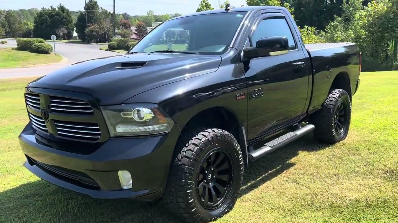2016 Ram 1500 Sport Regular Cab 4x4 Hemi Black Ram Sport Group Walk Around