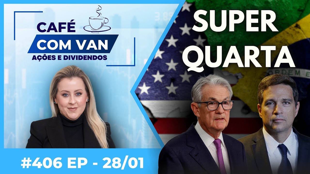 🔴AO VIVO: Super Quarta tem decisões de juros no Brasil e EUA!