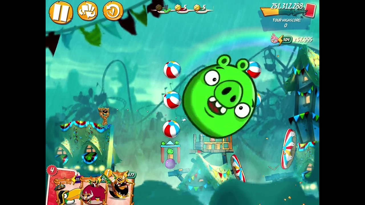 MEBC with 2 Bonus Birds, 7 rm - No Red,Chuck,Matilda,Hal - Mighty Eagle Bootcamp, Angry Birds 2