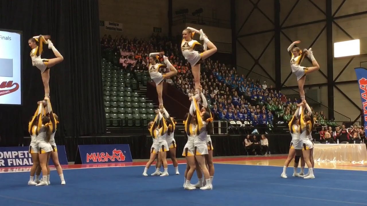 Rochester Adams’ Round 3 at the 2019 MHSAA competitive cheer state finals