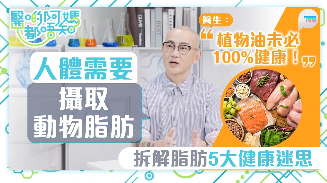 醫啲阿媽都唔知｜鄒重璂醫生：人體需要攝取動物脂肪 植物油未必100%健康！為「肥膩嘢」平反｜TVB Plus
