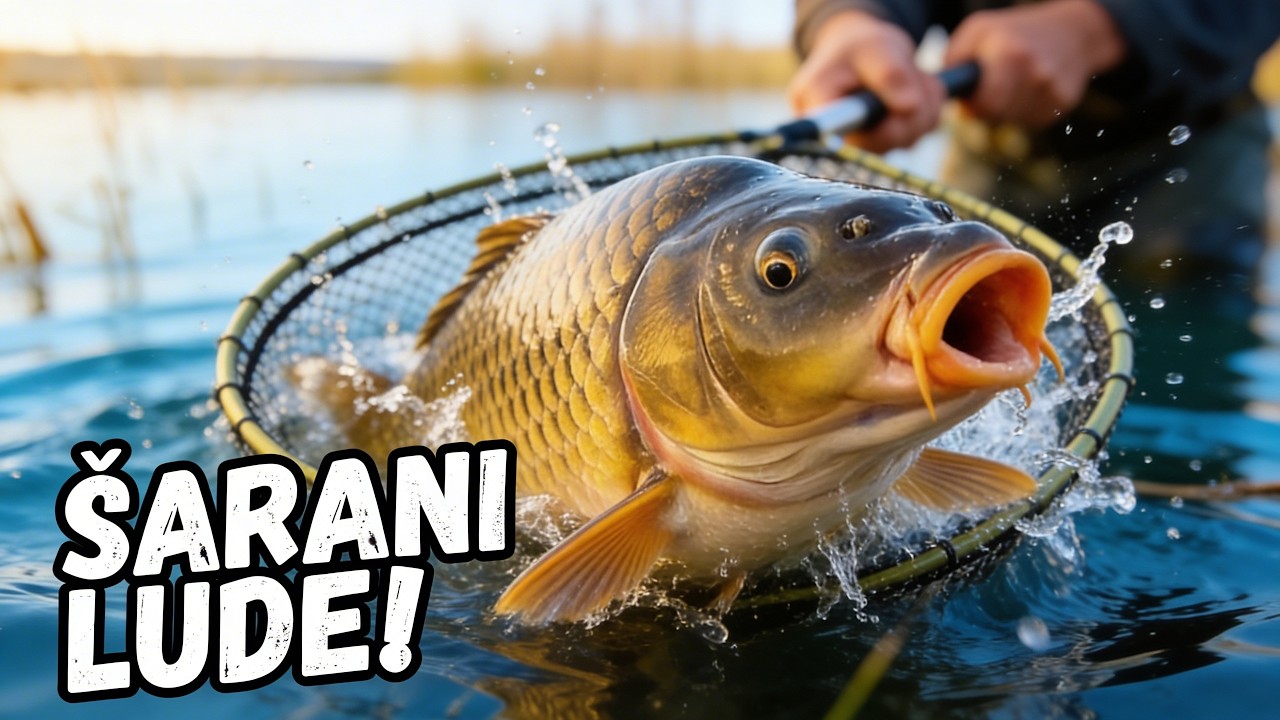 LUDI ŠARANI NA PLOVAK! Ne prestaju da grizu! 🎣