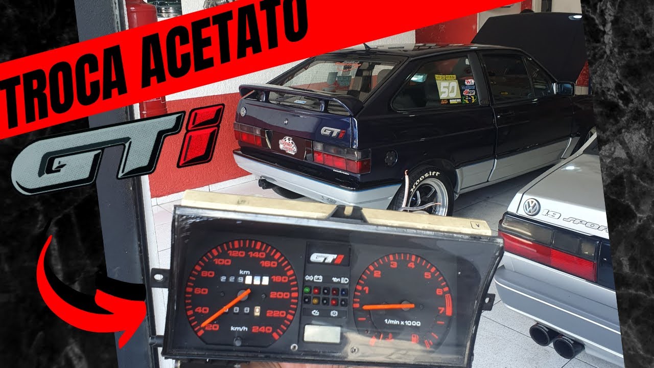 PAINEL  DE INSTRUMENTOS ACETATO / ILUMINAÇÃO - GOL GTI