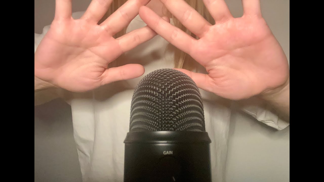 asmr * high sensitivity / classic hand sounds & finger flutters, tongue clicking & dry mouth sounds