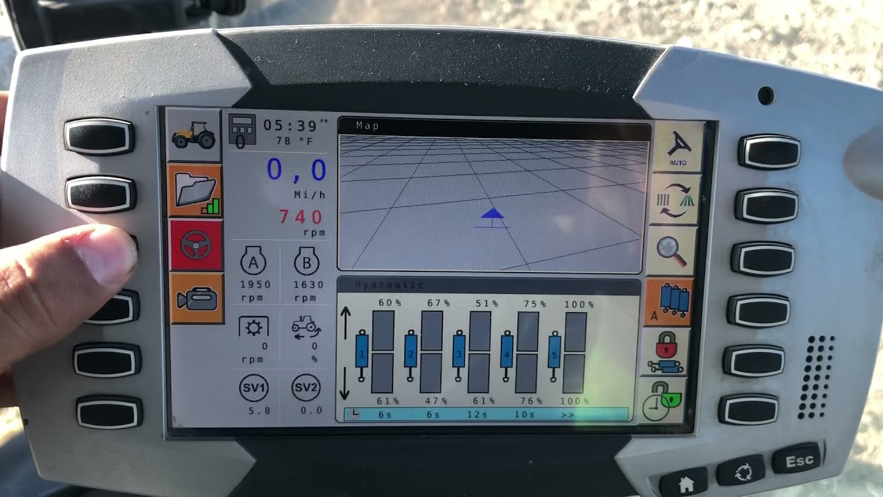 How to use topcon on a Challenger with a c1000 display