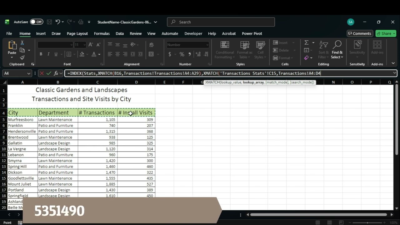 Excel 2021 на практике - Глава 6, Самостоятельный проект 6-5 | Excel 2024 на практике - Глава 6, ...