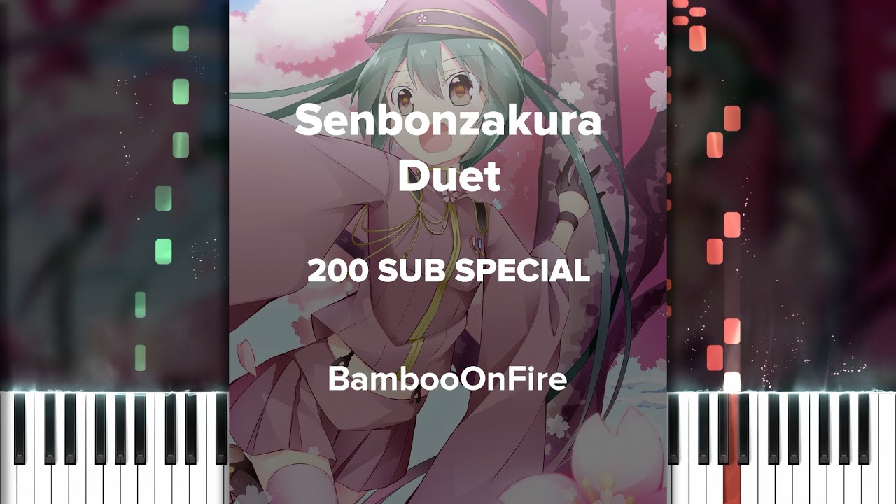 Senbonzakura Duet (Marasy & H ZETT M) | Piano Transcription