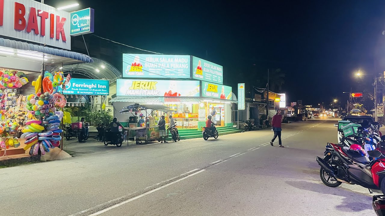 Batu Ferringhi Penang Night Street Walk 2023