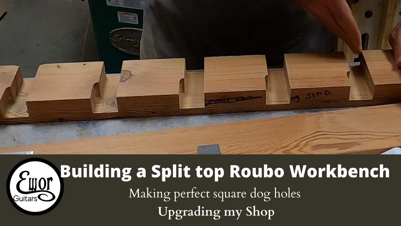 Building a Split Top Roubo workbench part 2:  Perfect square bench dogs
