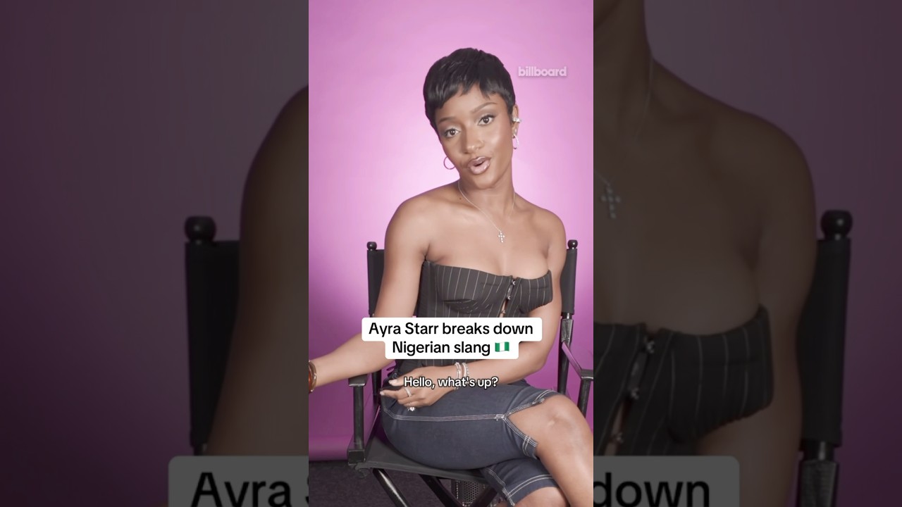 Ayra Starr breaks down Nigerian slang with Billboard 🇳🇬💫 #Shorts