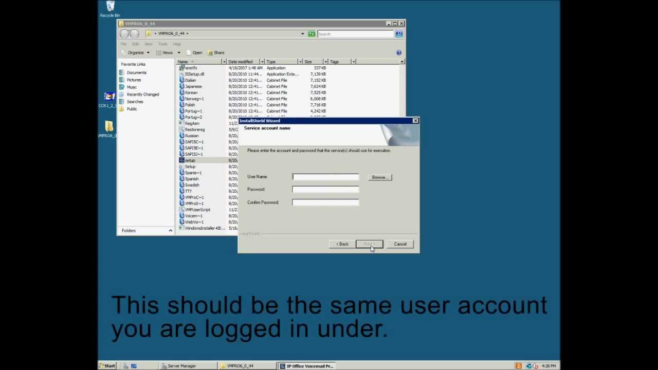 Avaya IP Office: Installing VoicemailPro with UMS - no audio.