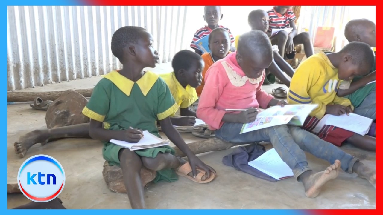 Pupils study under trees after KFS demolishes Loramoru Primary School