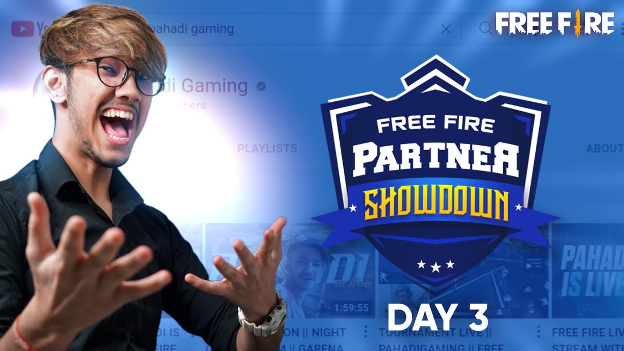 Tournament Live ||Free Fire Partner Showdown Day 3!!