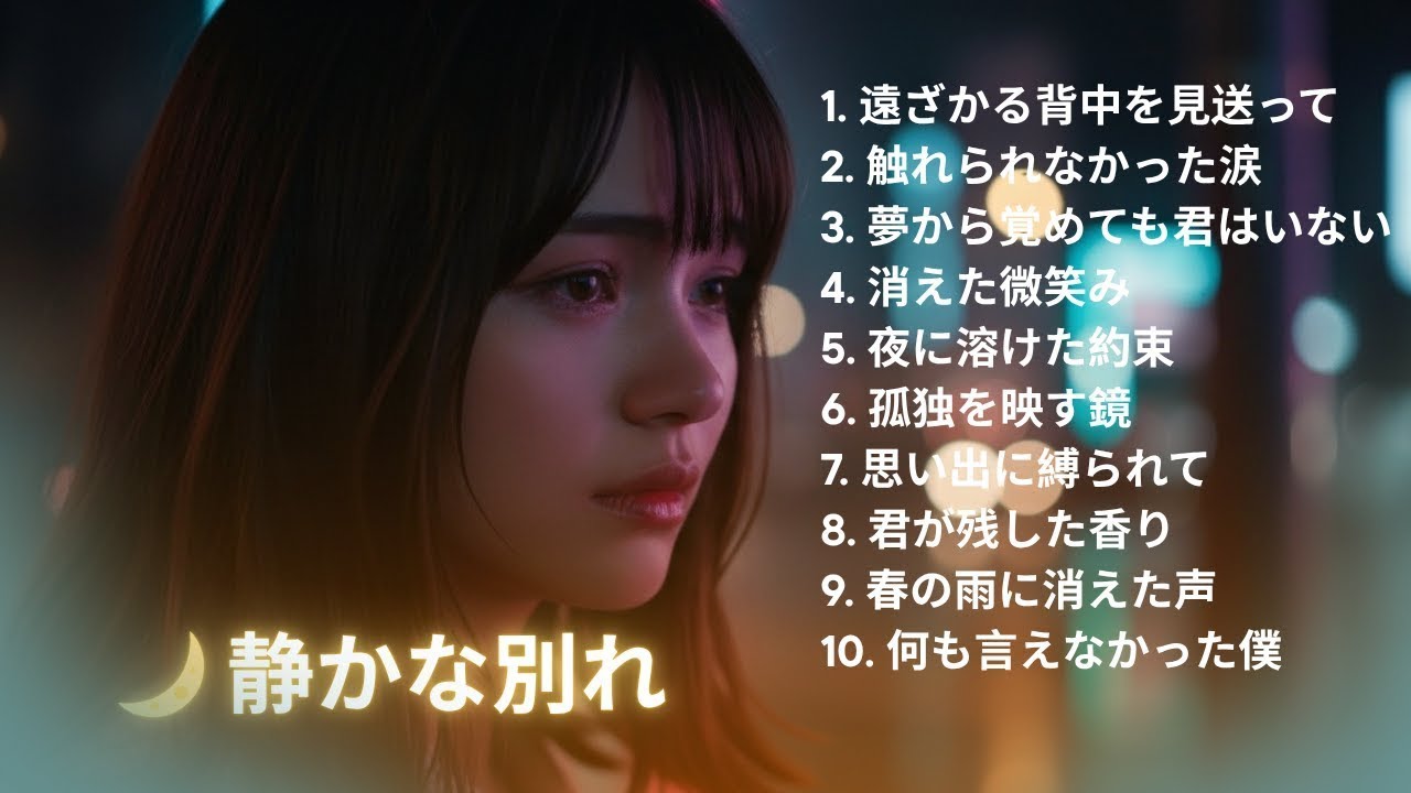 冬の夜空と懐かしいメロディー💔名曲バラード