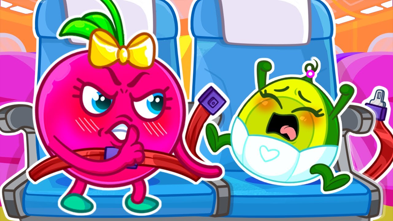 Safety Tips on the Airplane ✈️ Annoying Passenger II Best Kids Cartoon by Pit & Penny Stories 🥑💖