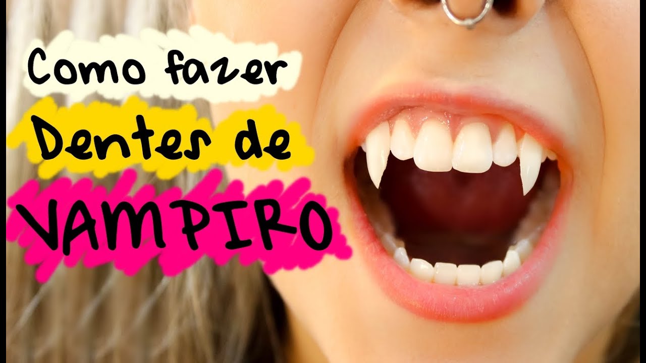 Como fazer dentes de vampiro  - Gabriela Capone