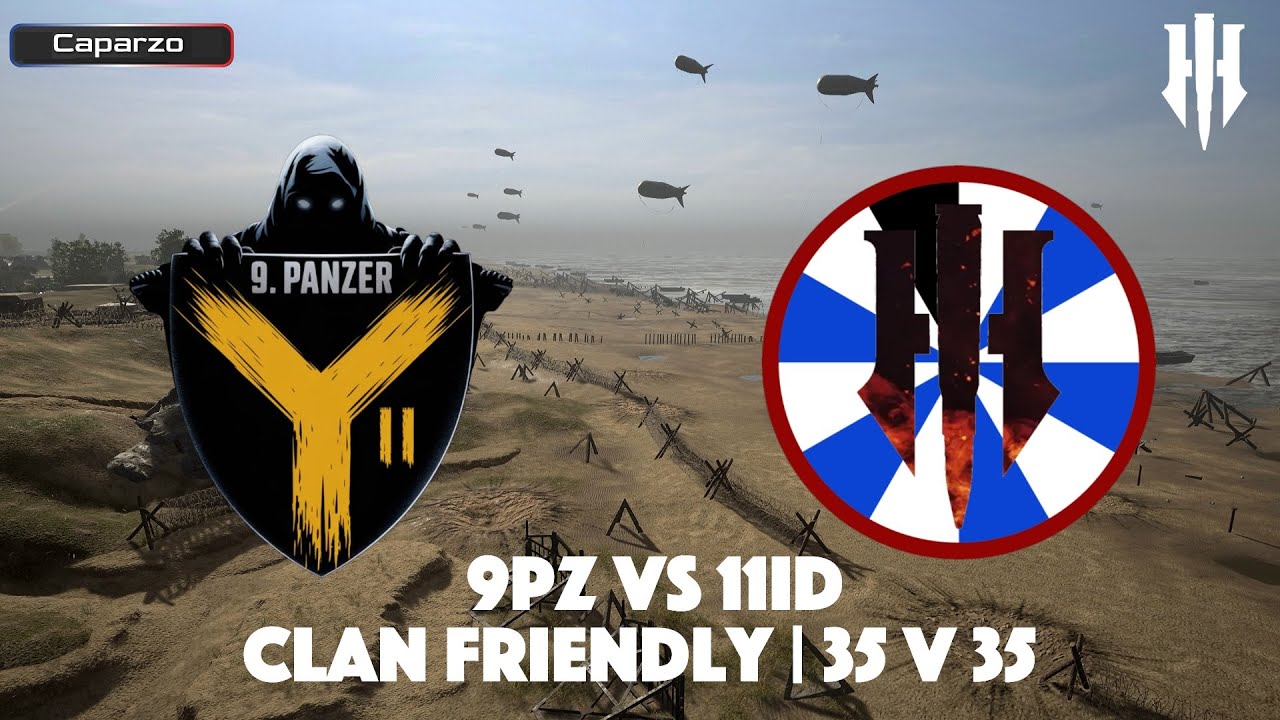 Competitive Console Hell Let Loose | Clan Friendly (35 v 35) | 11ID vs 9PZ | Utah Beach | ADMIN CAM