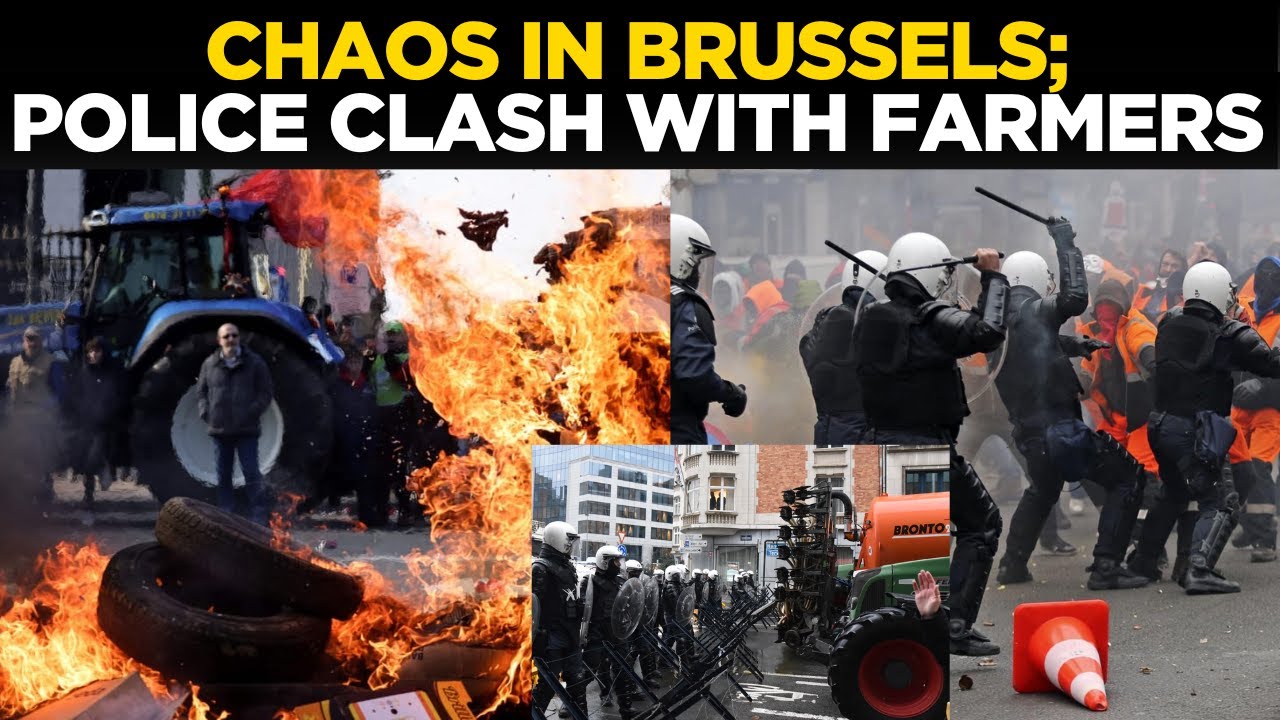 FARMER PROTESTS LIVE | Brussels Under Siege As Tractors Shut Down EU Capital Over Mercosur Deal