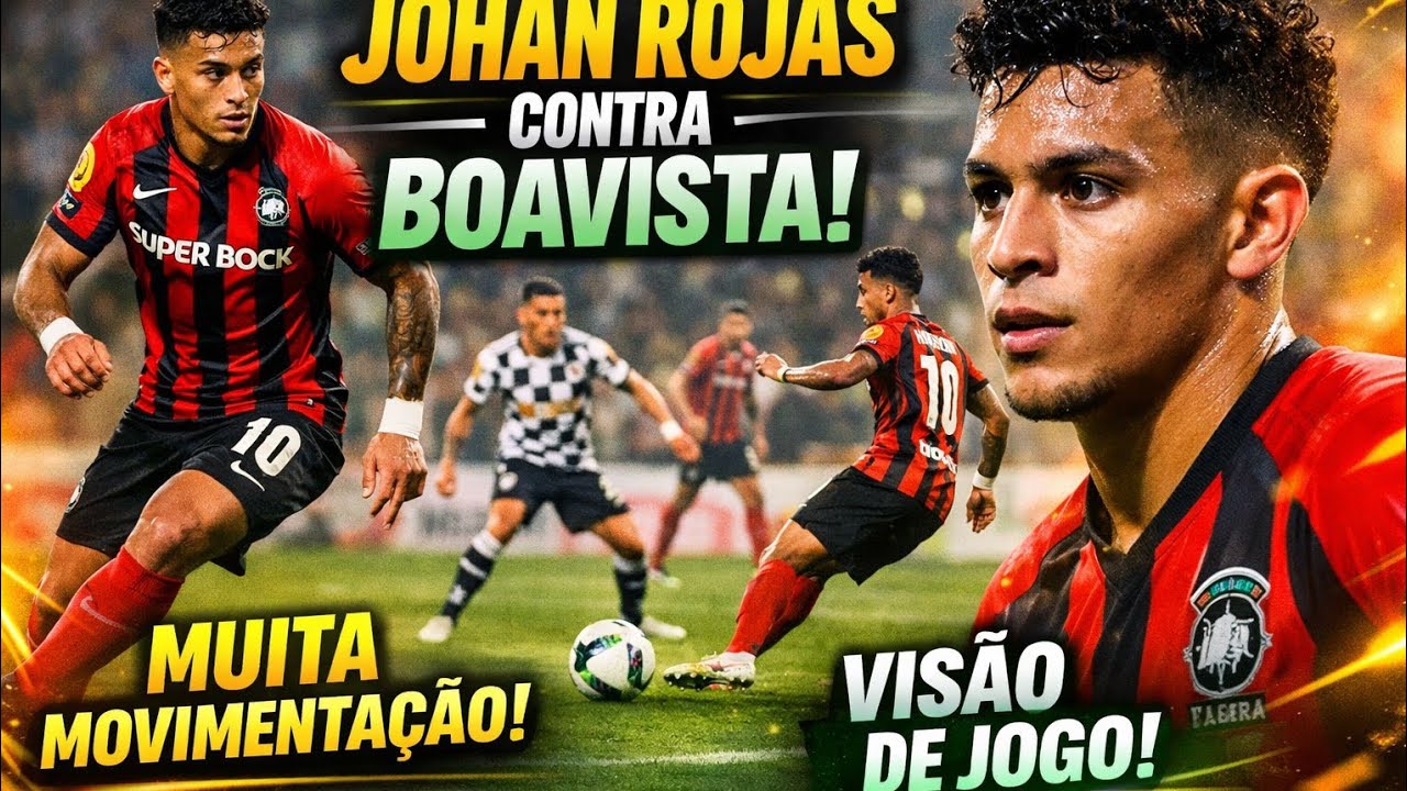 Johan Rojas conta Boavista! Muita movimentação! Visão de jogo.