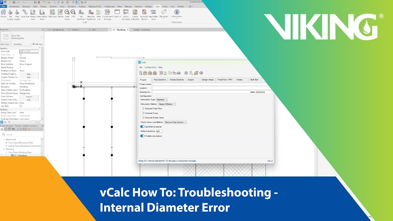vCalc How To: Troubleshooting - Internal Diameter Error