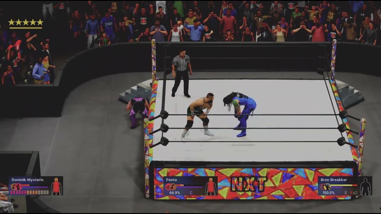 Penta Vs. Bron Breakker Vs. Dominik Mysterio (Triple Threat/For NXT Championship)