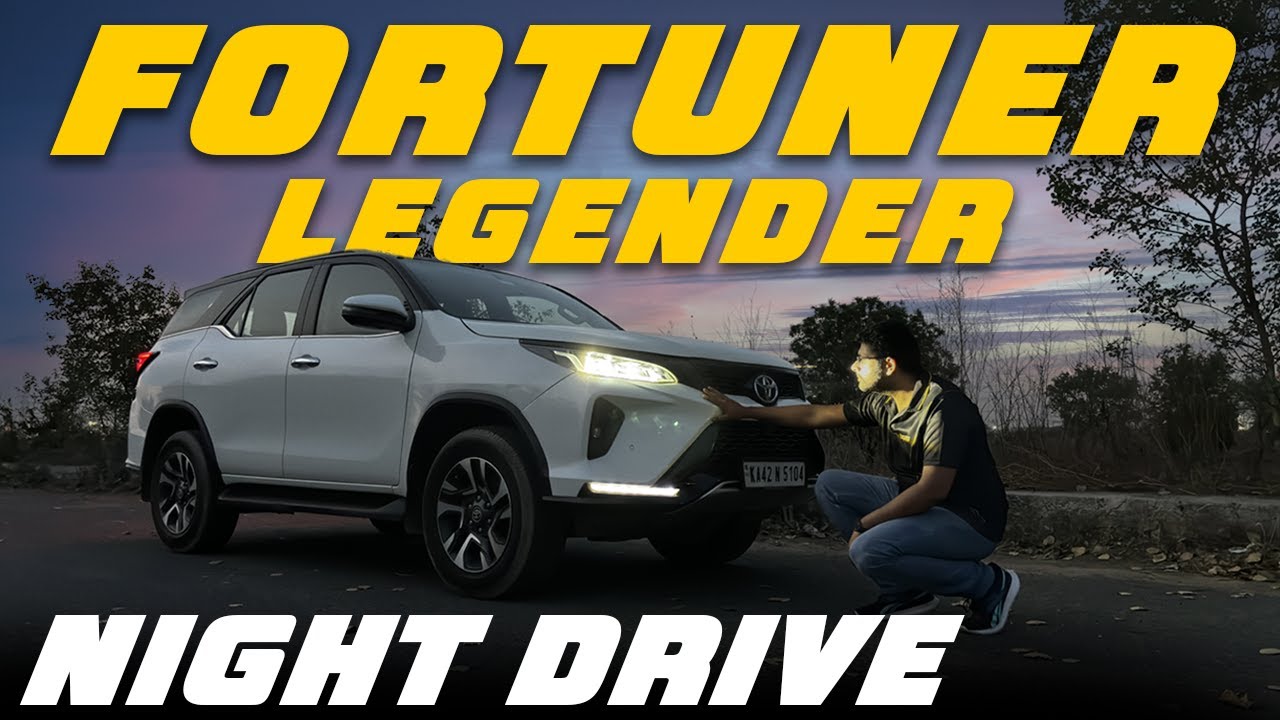 Toyota Fortuner Legender Headlamps & Parking Camera Review At Night | The Sensible Review