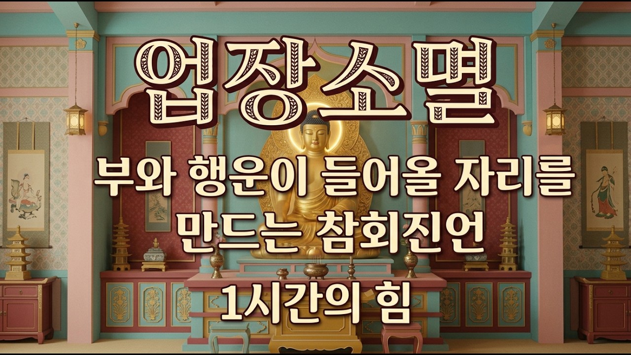 [업장소멸] 부와 행운이 들어올 자리를 만드는 참회진언 1시간의 힘