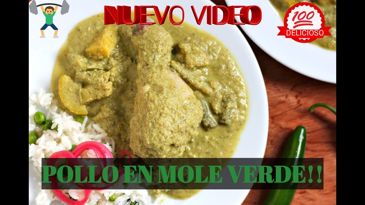 POLLO EN MOLE VERDE (YOGURT Y CHILE POBLANO)
