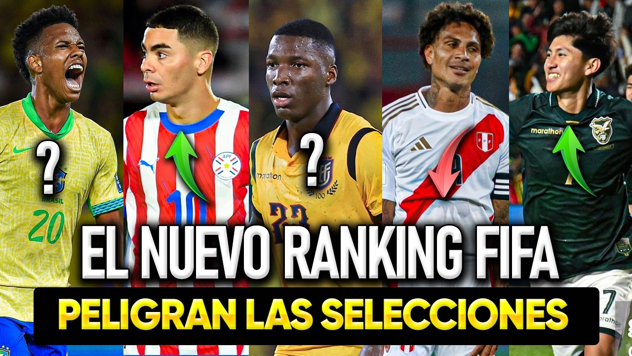 As&iacute; qued&oacute; el Nuevo Ranking FIFA &iquest;C&oacute;mo se ubicar&iacute;an en el Mundial 2026?
