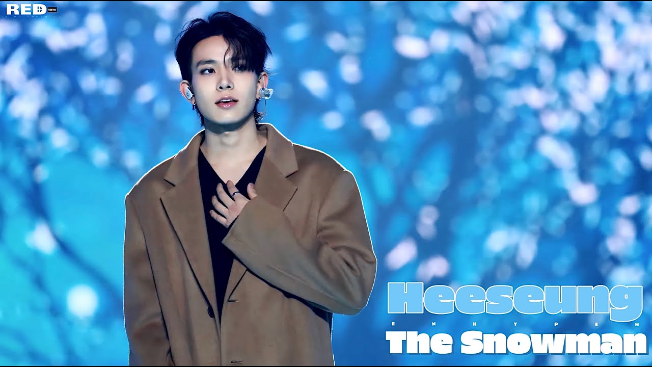 241220.KBS con 'The Snowman 눈사람' ENHYPEN HEESEUNG 희승 FANCAM FOCUS
