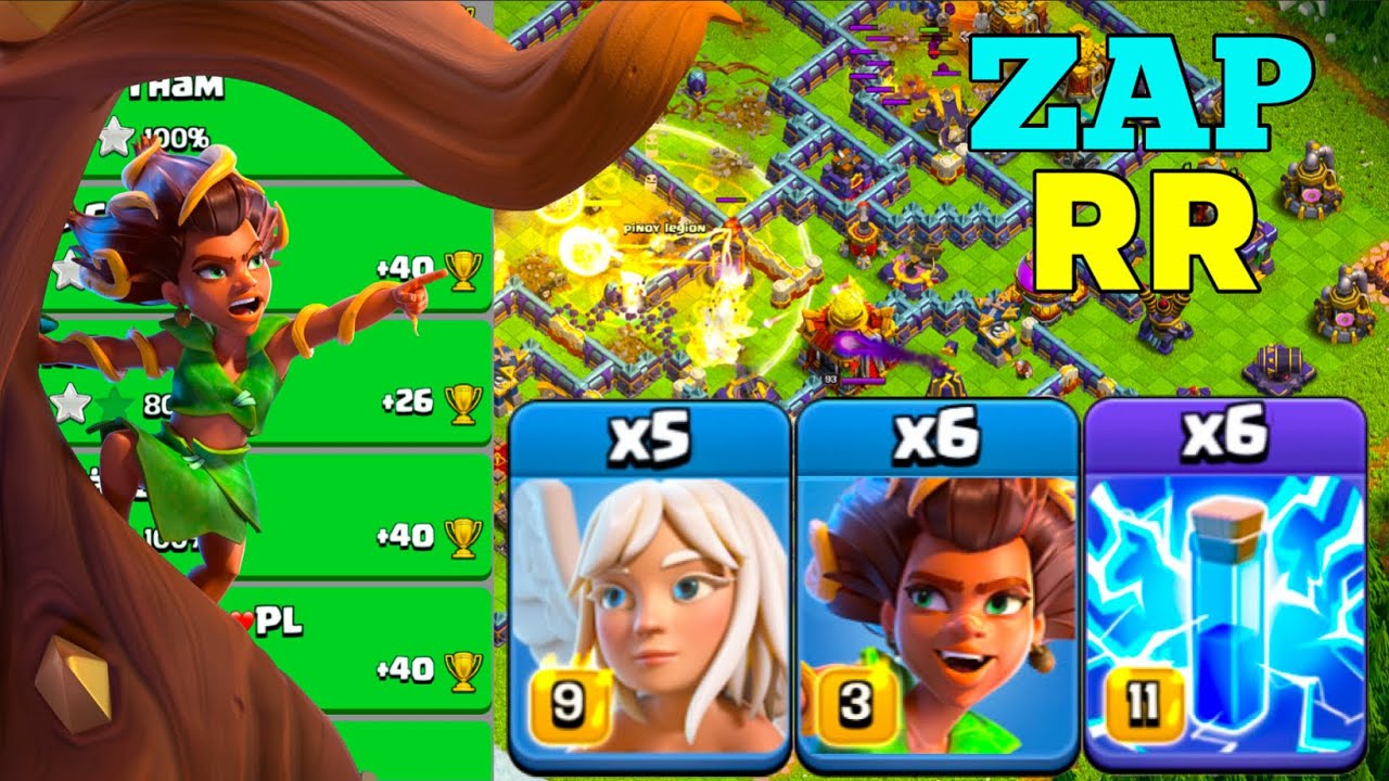 Simple & Powerful: TH16 Zap Root Rider Crushes Legend League Bases! Clash of Clans