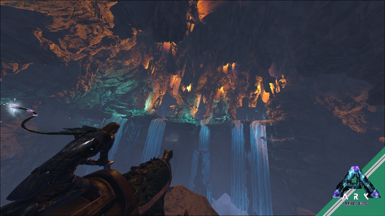 Diving Into The Blue Zone Cave!!! - Ark Survival Evolved [Ep.107 Aberration]