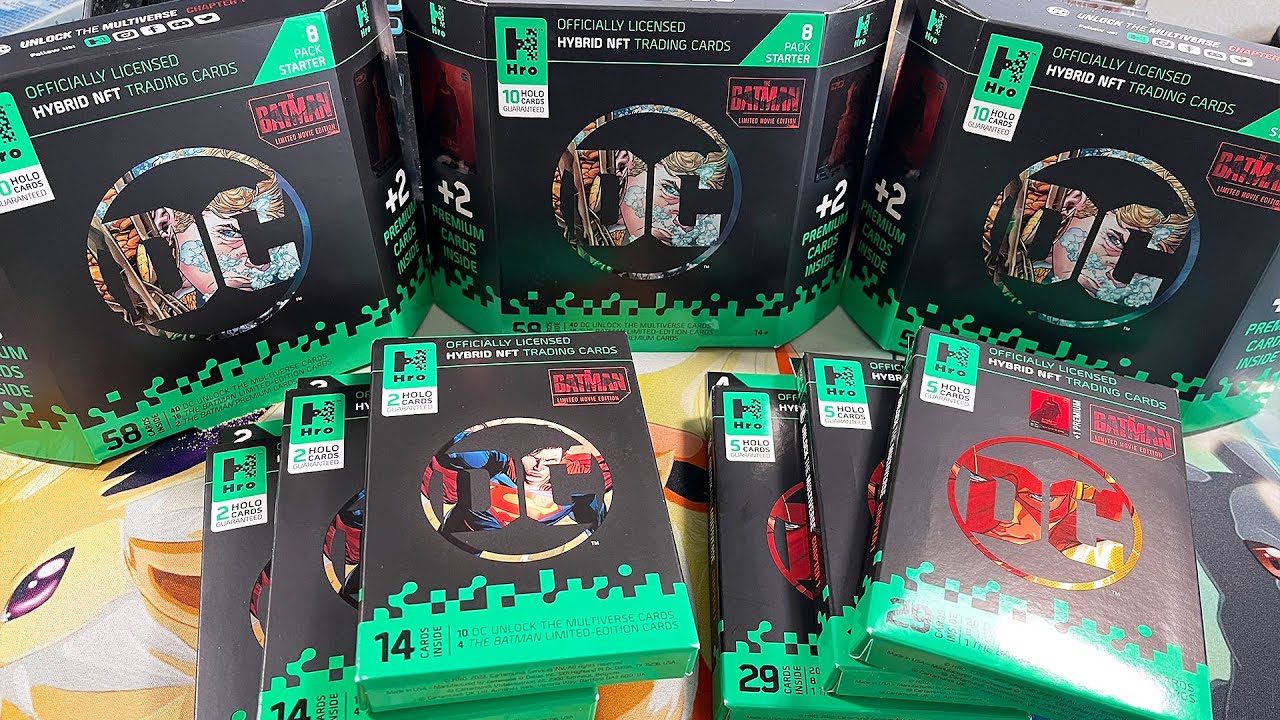 HYBRID NFT TRADING CARDS! Opening Loads Of HRO DC Unlock The Metaverse Cards!