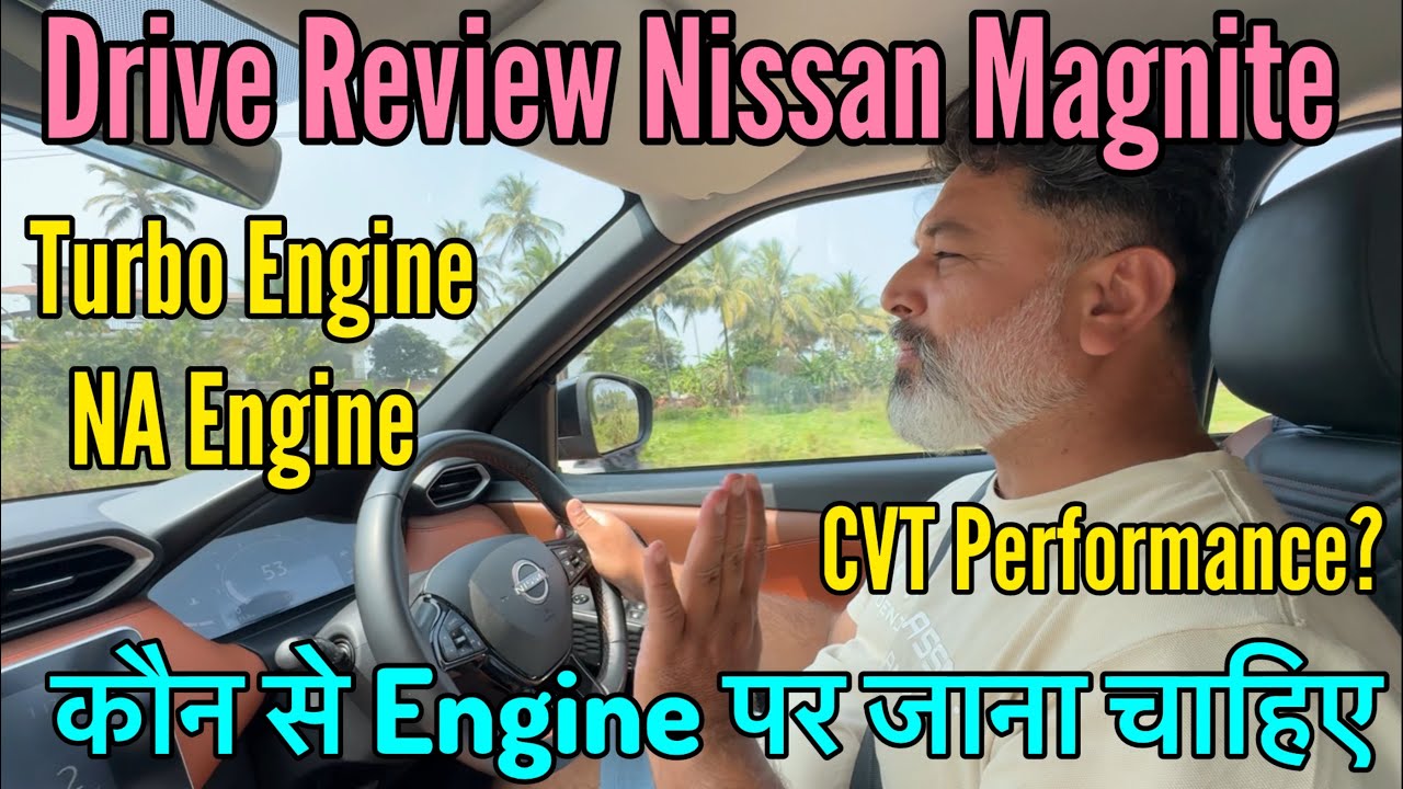 Nissan Magnite Drive Review of Both Turbo Engine & NA Engine || CVT Performance || MotoWheelz India