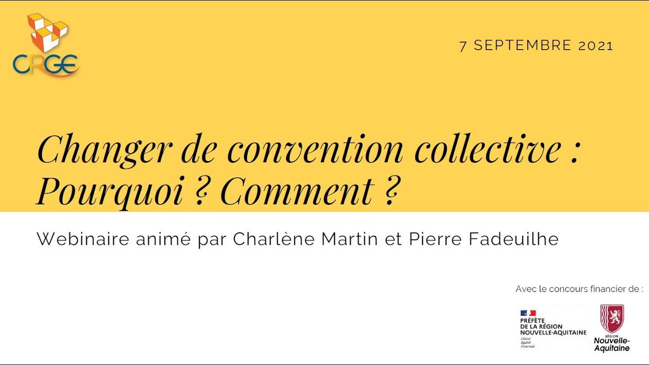 [WEBINAIRE] Changer de convention collective : Pourquoi ? Comment ?