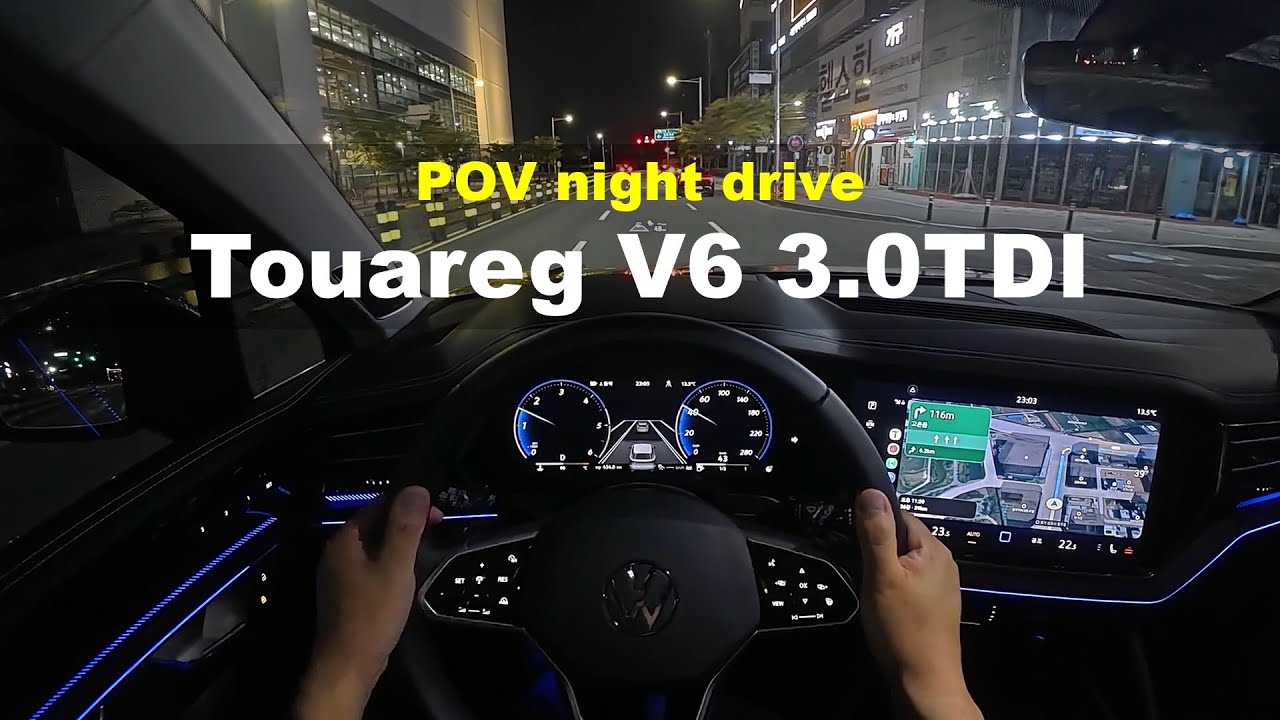 2025 Volkswagen Touareg V6 3.0TDI POV night drive