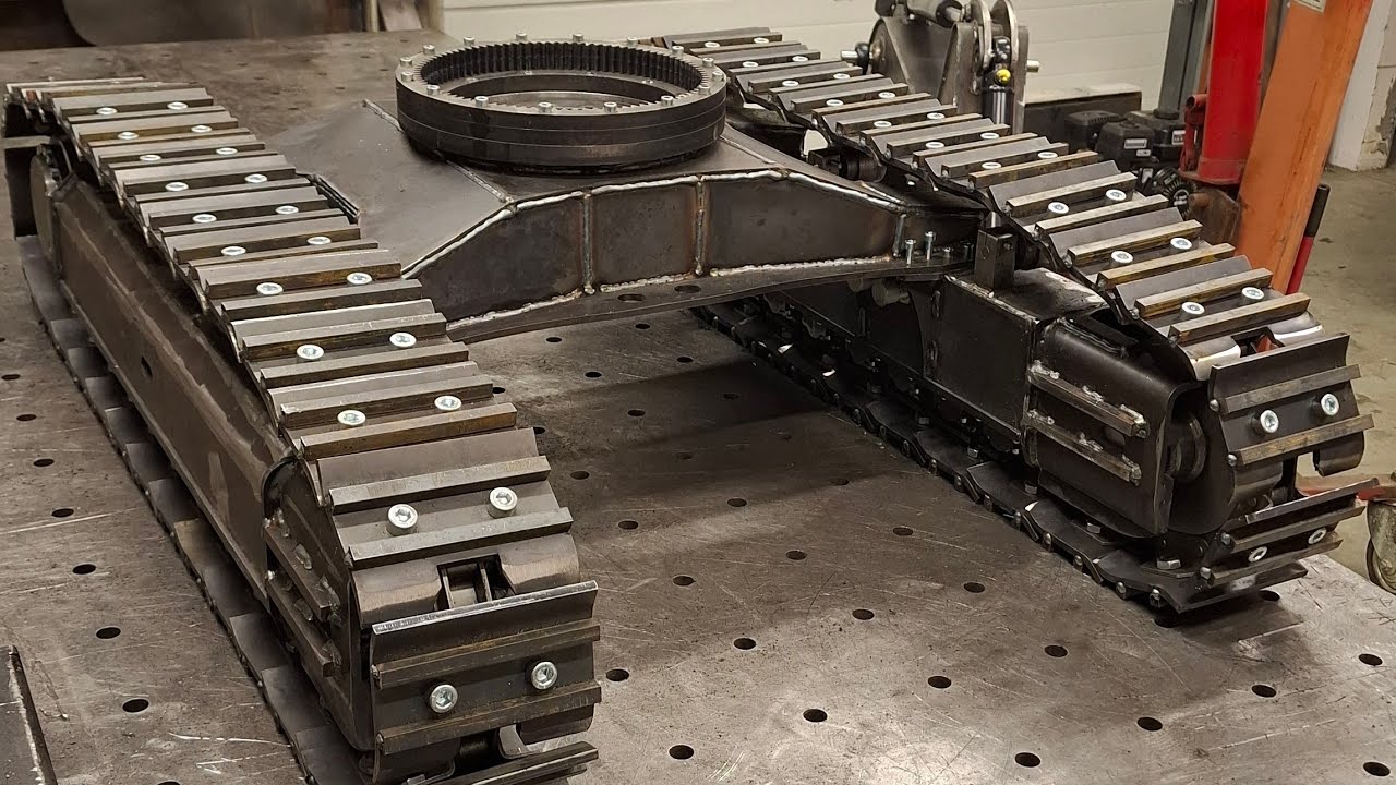 Budowa Volvo EC950F skala 1:6RC podwozie gąsienicowe how to build a Excavator crawler chassis part 7