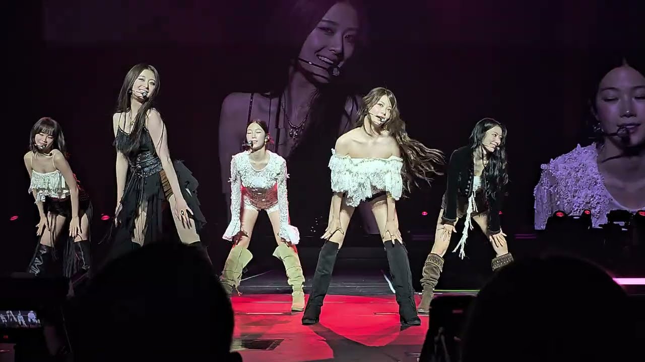 LE SSERAFIM (르세라핌) Ash + HOT + Come Over | Easy Crazy Hot Tour in Las Vegas 250920 4k